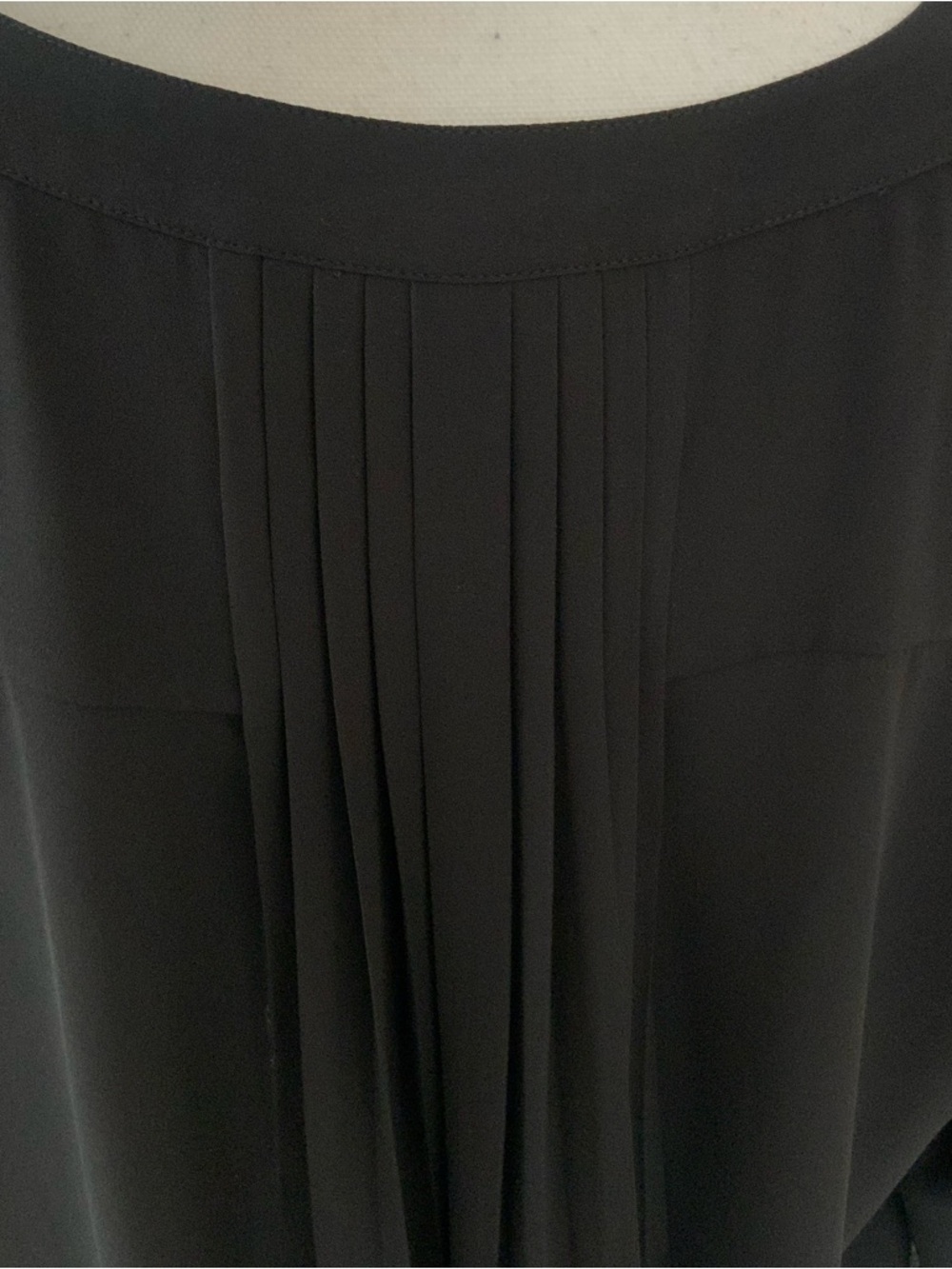 NYDJ Women’s Blouse Top 1X Black Sheer 3/4 Sleeves NWT - Picture 5 of 7